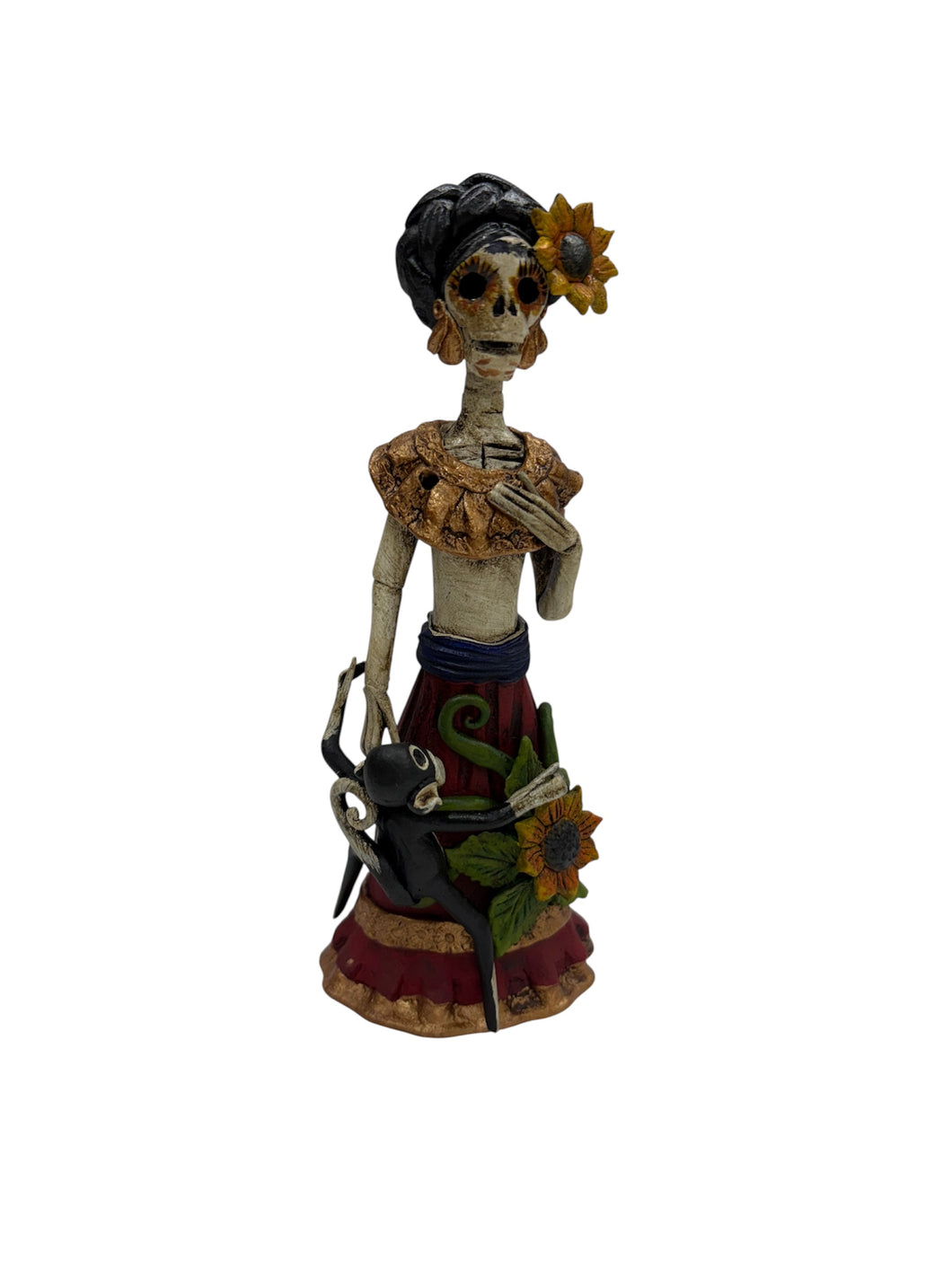 Frida con chango, catrina