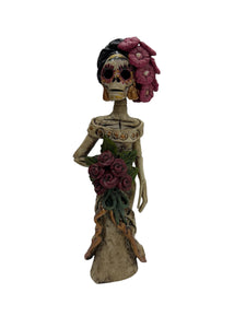Frida con flores catrina