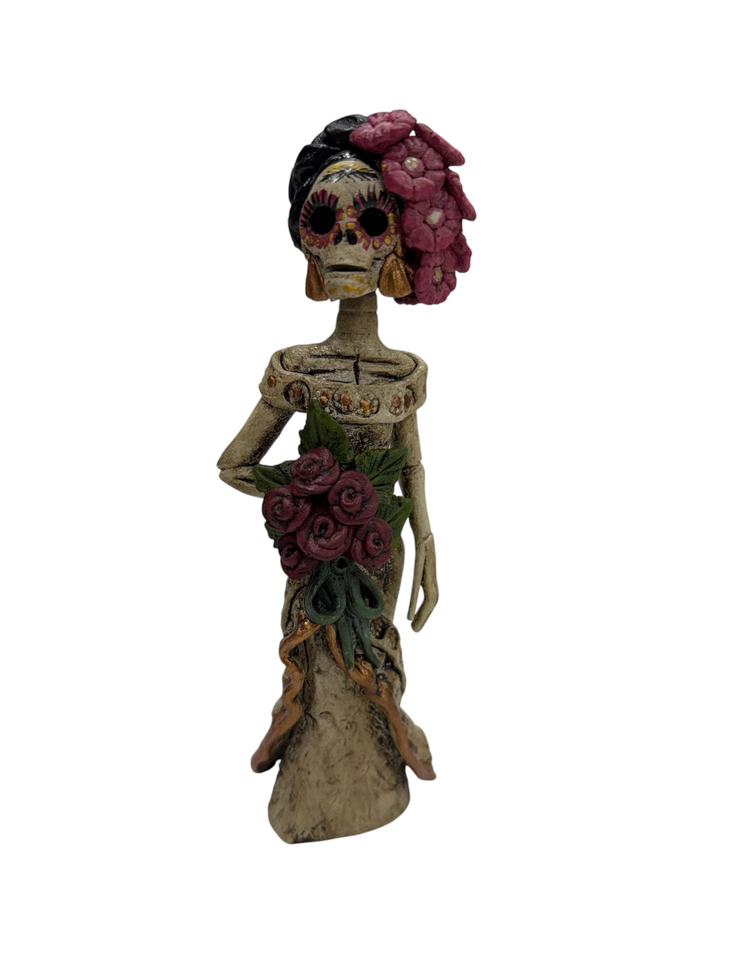 Frida con flores catrina
