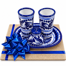 Cargar imagen en el visor de la galería, Juego de tequileros de Talavera
