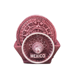 Porta vasos calendario azteca