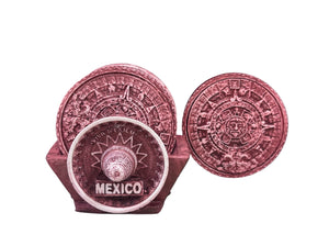 Porta vasos calendario azteca