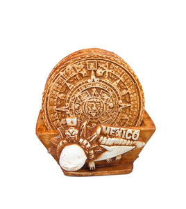 Porta vasos calendario azteca
