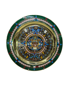 Calendario Azteca Fotograbado en latón 28 cm.
