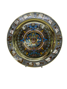 Calendario Azteca Fotograbado en latón 28 cm.