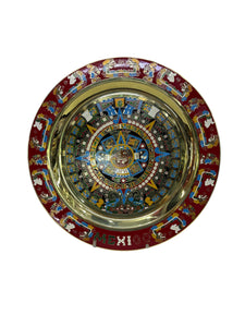 Calendario Azteca Fotograbado en latón 28 cm.