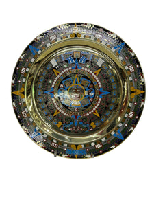 Calendario Azteca Fotograbado en latón 28 cm.