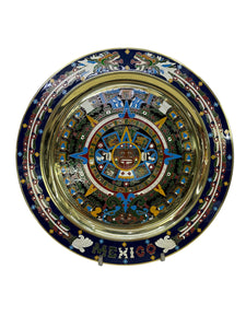 Calendario Azteca Fotograbado en latón 28 cm.