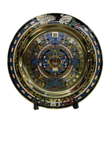 Calendario Azteca fotograbado en latón 14 cm.