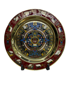 Calendario Azteca fotograbado en latón 14 cm.