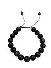 Cargar imagen en el visor de la galería, Pulsera de bola en obsidiana
