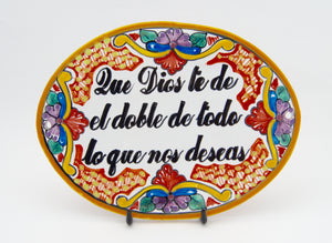 Placa Decorativa en Talavera Poblana (Varios Modelos)