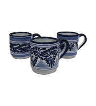 Cargar imagen en el visor de la galería, Taza para café azul con blanco
