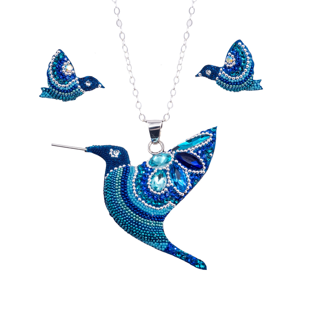 Juego de Colibrí azul
