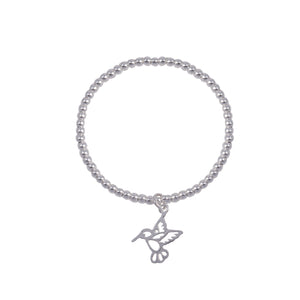 Pulsera de bola con Colibrí