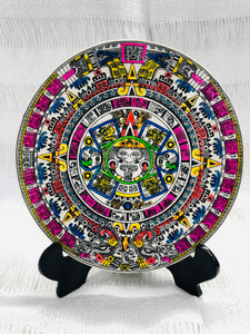 Calendarios Aztecas en Resina con Base