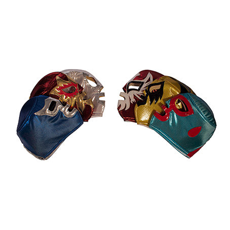 Paquete de 6 máscaras surtidas de luchador