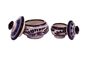 Alhajero Mini azul con blanco