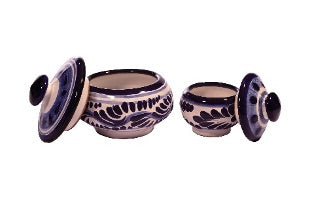 Alhajero Mini azul con blanco