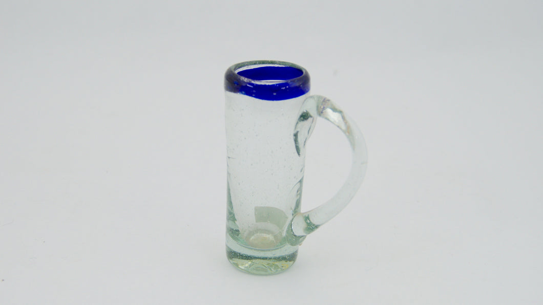 Tequilero posta azul con asa