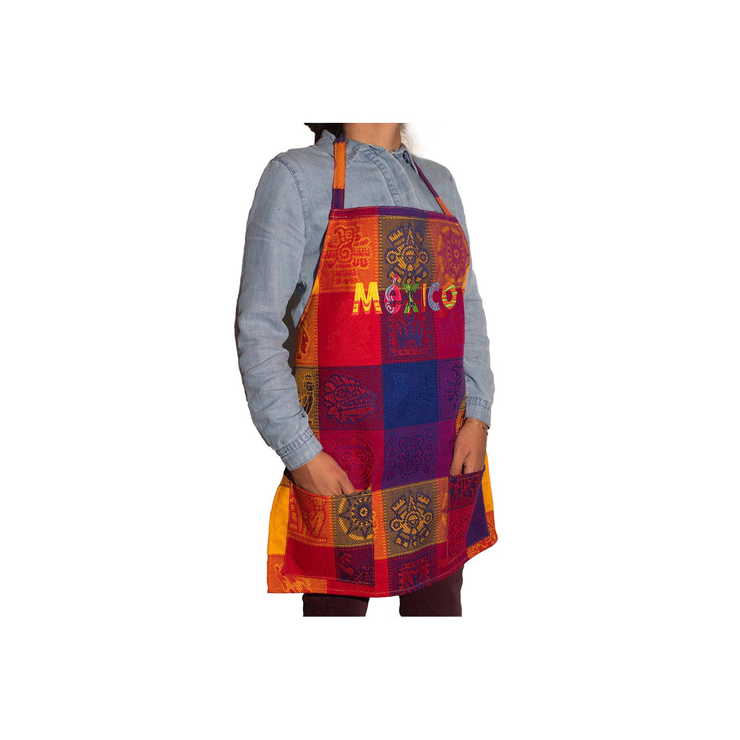Delantal bordado Frida Kahlo