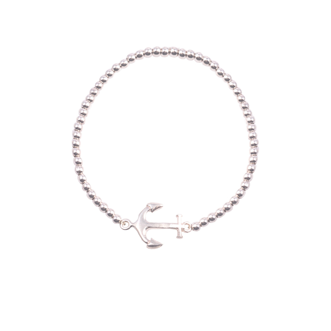 Pulsera de bola con Ancla